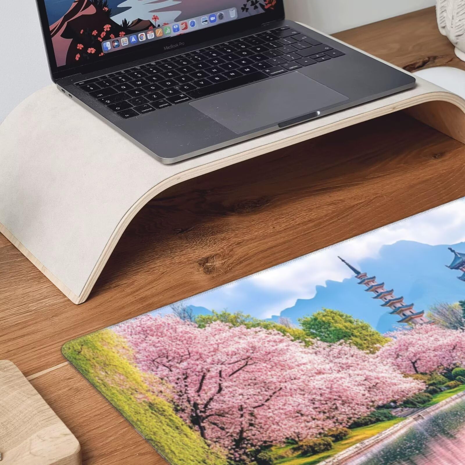 Podkładka pod mysz z krajobrazem XXL mata na biurko morze 1600 x 800 x 3 mm zmywalna podkładka do gier na laptopa, z antypoślizgową gumową podstawą do gier, PC, pracowników biurowych Y1185