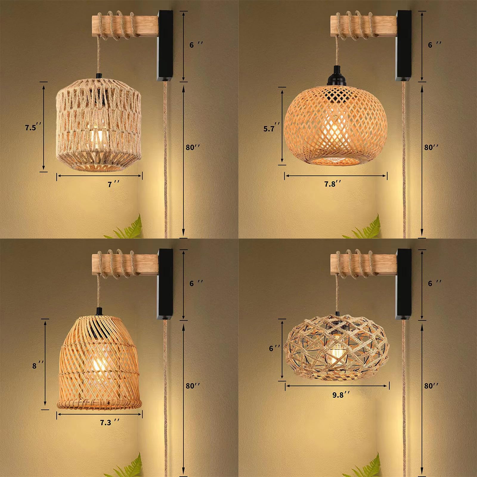 E27 lampa ścienna z przełącznikiem i wtyczką, oświetlenie ścienne, kabel, vintage, przemysłowa, lampka nocna, drewniana lampa ścienna do sypialni, salonu, korytarza, jadalni (bez żarówki) (C)