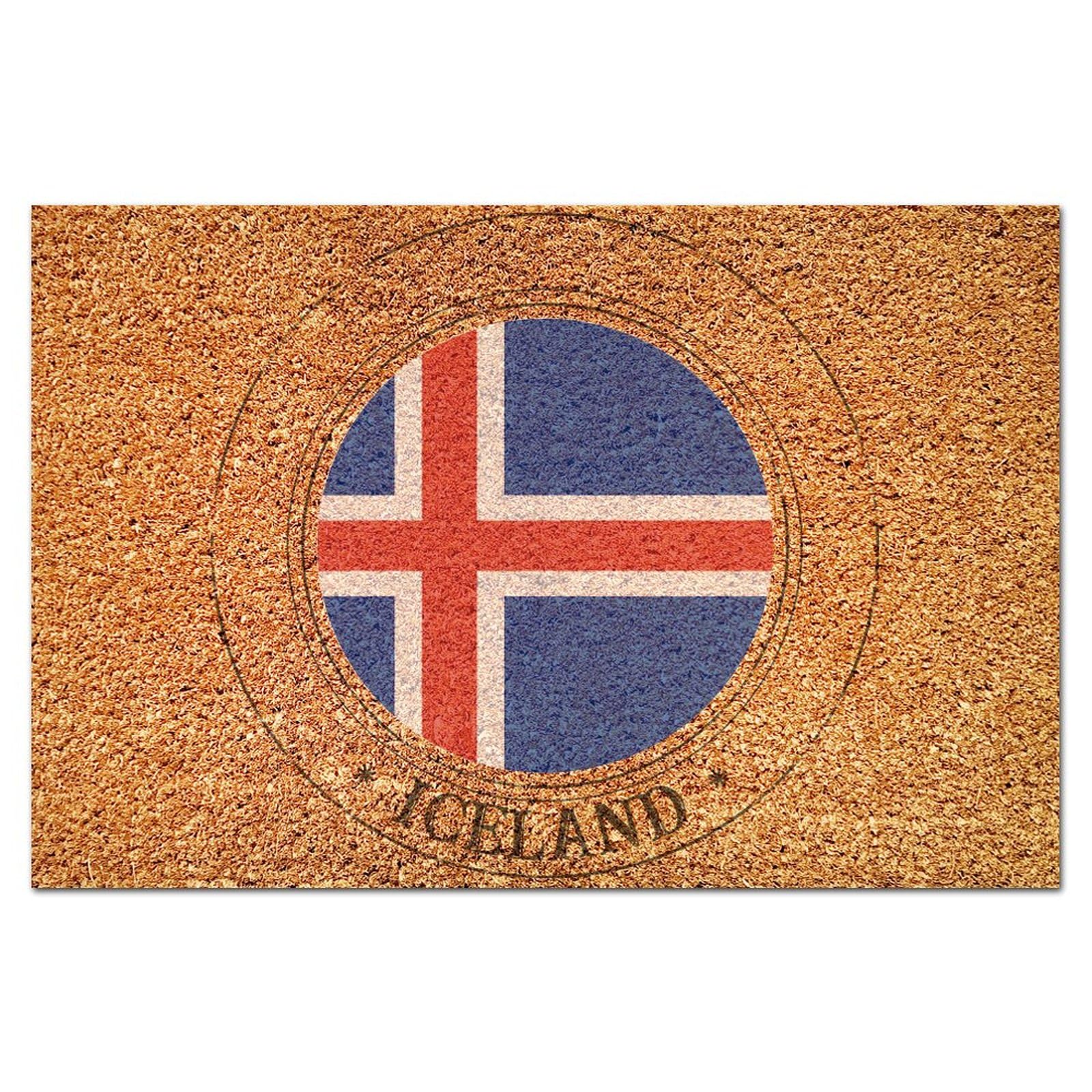 Tapis de coco Islande facile à nettoyer pour retenir la saleté extérieure