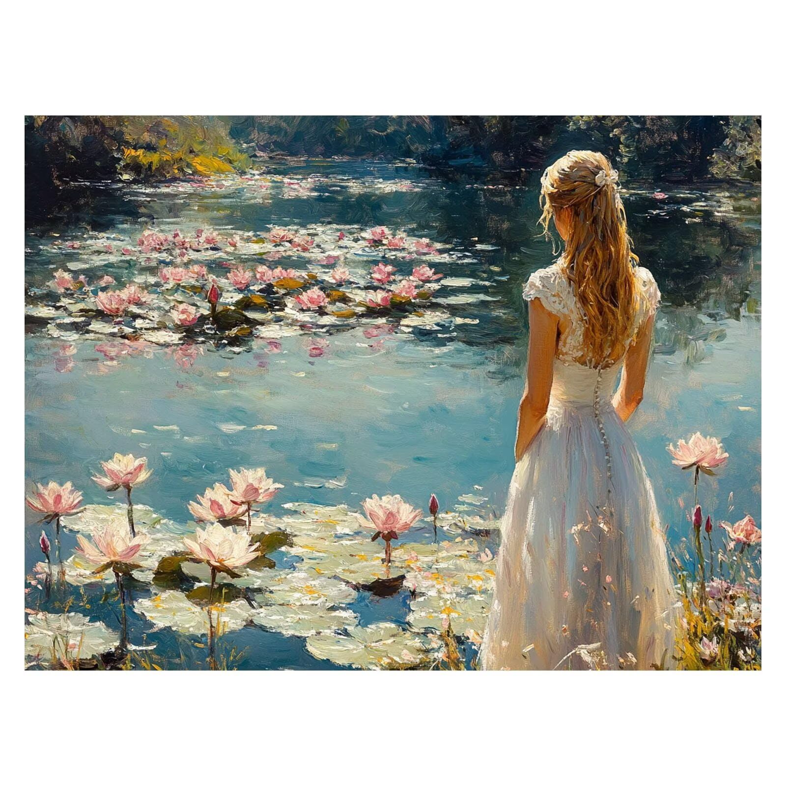 Dipingere con i Numeri Adulti Flower Tele per Dipingere 100x135cm ZSHS3395 | Kit Pittura Hobby Creativi Adulti con Colori Acrilici Pennello Paittura Tela Colorata Donna per Quadri Moderni Soggiorno