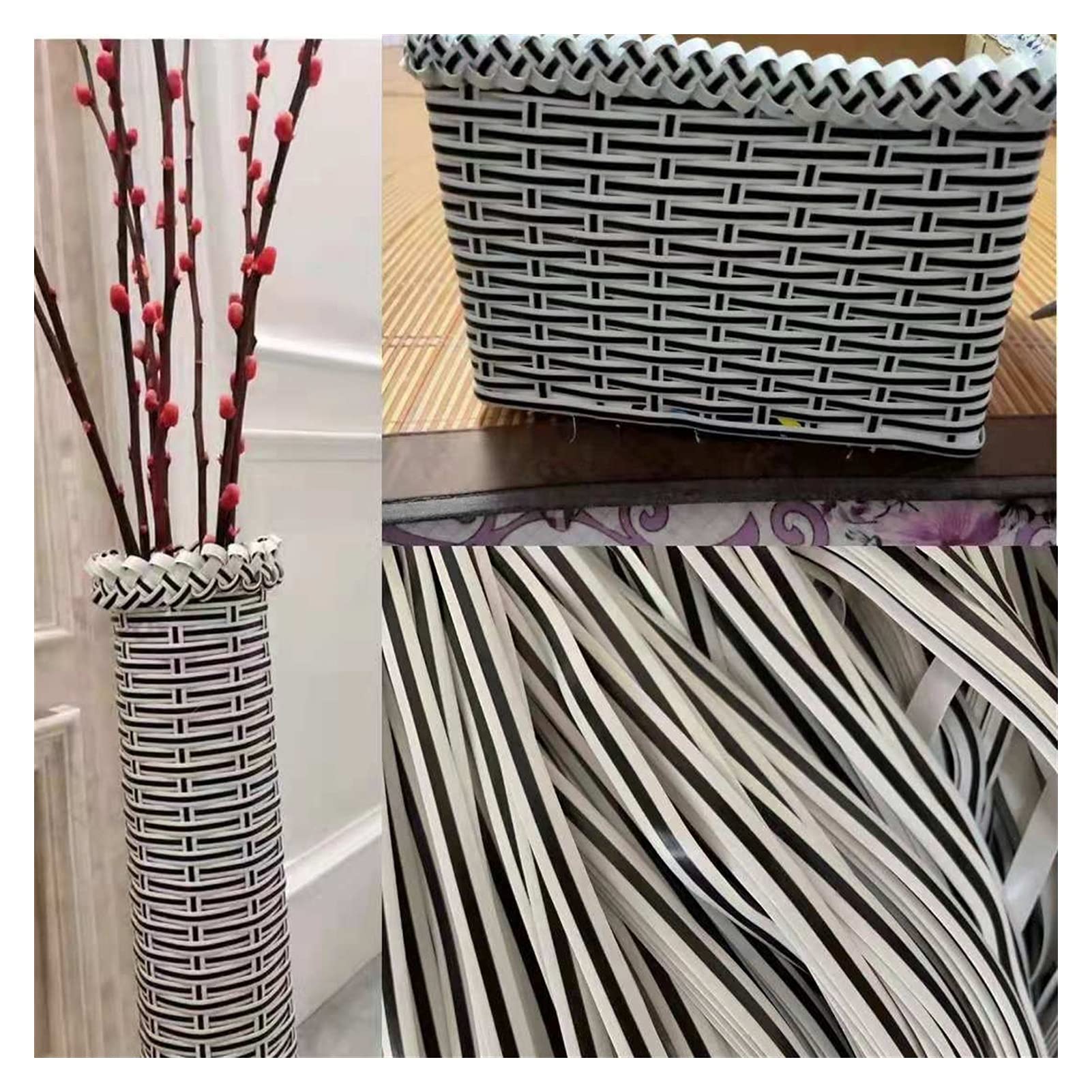OUdini Plastic Rattan Wicker Synthetic Rattan Weaving Material,500G Durable Wicker Bench Chair Table Repair,Forniture Basket/E