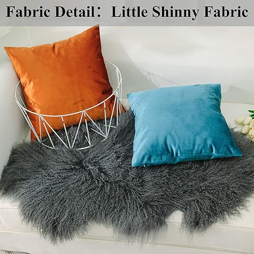 Miniatura 2 de Home Brilliant - Funda de cojín decorativa para el hogar, en terciopelo, para sofá, silla, cama, Terciopelo, 18" x 18"