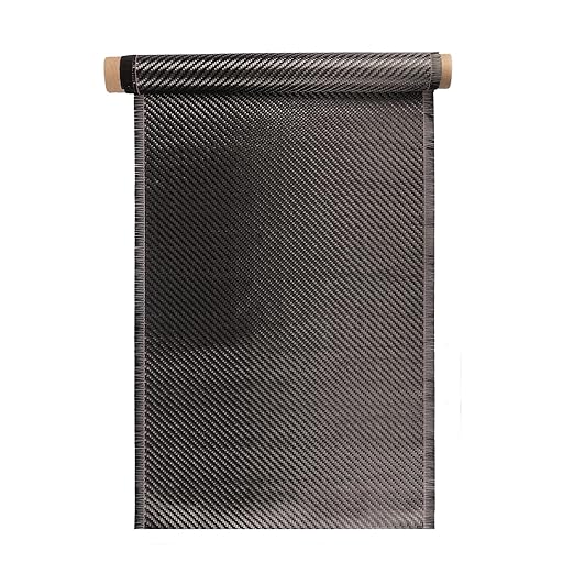 Carbon Fiber Fabric Roll 6.5ft x 12”Fabric Mesh Carbon Fiber Cloth Carbon Fiber Sheet Pure Fabric Roll for Cars for Structural Reinforcement on Concrete Walls, Basements, Boats DIY Projects
