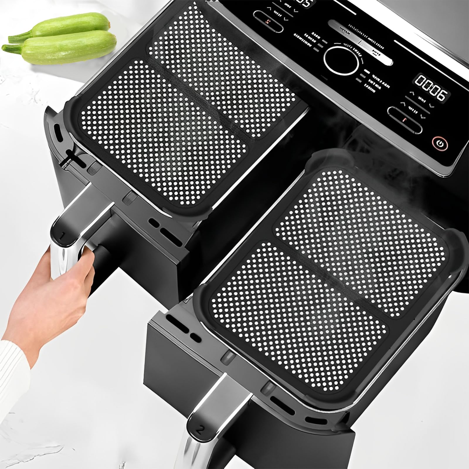 Protection Anti-Éclaboussures Ninja Foodi Max Dual Zone AF400EU AF451EU - Grille Inox Mailles Fines