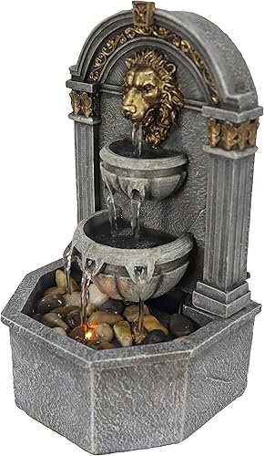 Miniatura 2 de Tabletop Water Fountain Indoor-with Lion's Head Design, Décor Your Indoor Space,Relaxation for Office, Living Room, or Bedroom,10.6''Tall