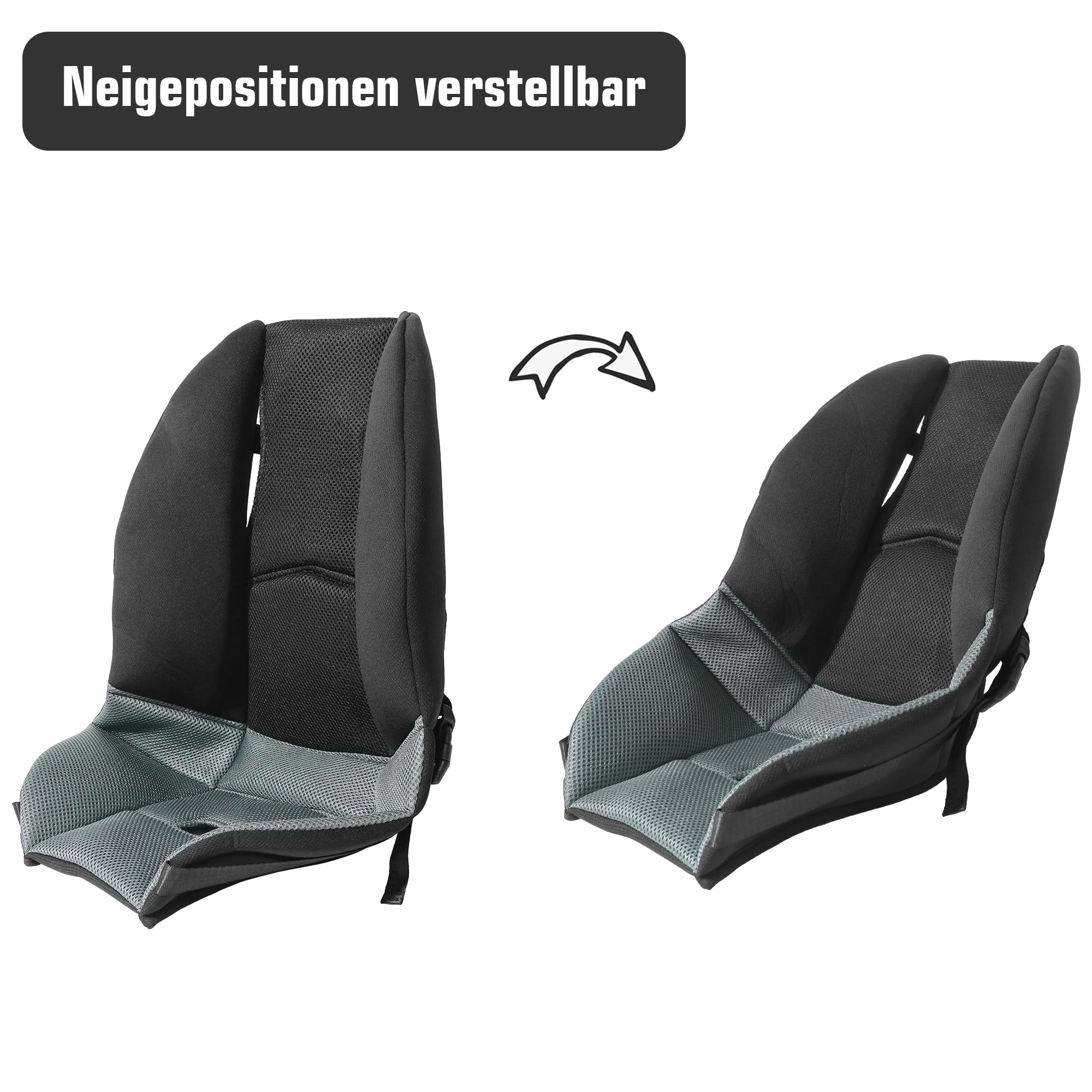 Sitzauflage für Kinderanhänger – Gepolstertes Komfortkissen für Fahrradanhänger & Kinderwagen | Atmungsaktiv, stützend & universell passend | Für Babys & Kleinkinder