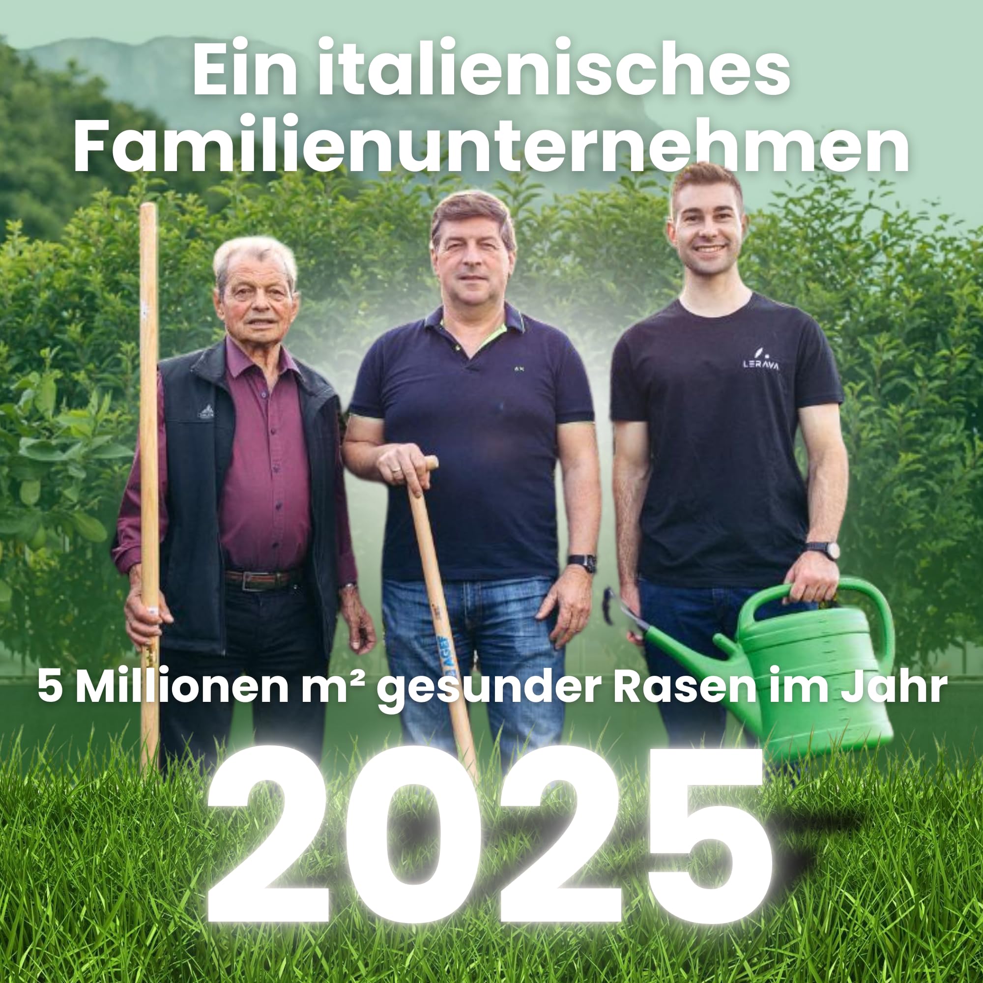 LERAVA CHAMPION Rasensamen (185 m²) - trockenresistent & trittfest - schnellkeimender Grassamen für dichten Rasen - strapazierfähige Nachsaat Herbst - ideal für Spiel- & Sportrasen