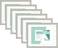 Vista 41 de MCS Gallery Essential - Marcos de fotos, juego de marcos de pared para galería de fotos, grano de madera natural, 8 x 8 pulgadas, paquete de 2