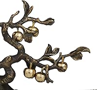 Vista 4 de Deco 79 Escultura de árbol de Polystone con base negra, 10 x 4 x 13 pulgadas, bronce