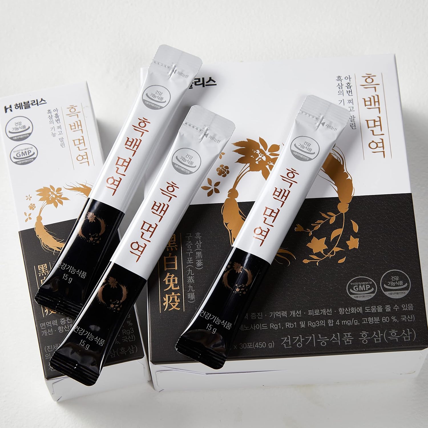 [HEBLIS] Korean Black Ginseng and White Platycodon, Asian Panax Ginseng Extract, Energy Supplements, Immune Support, Ginseng Honey Sticks - Image 12