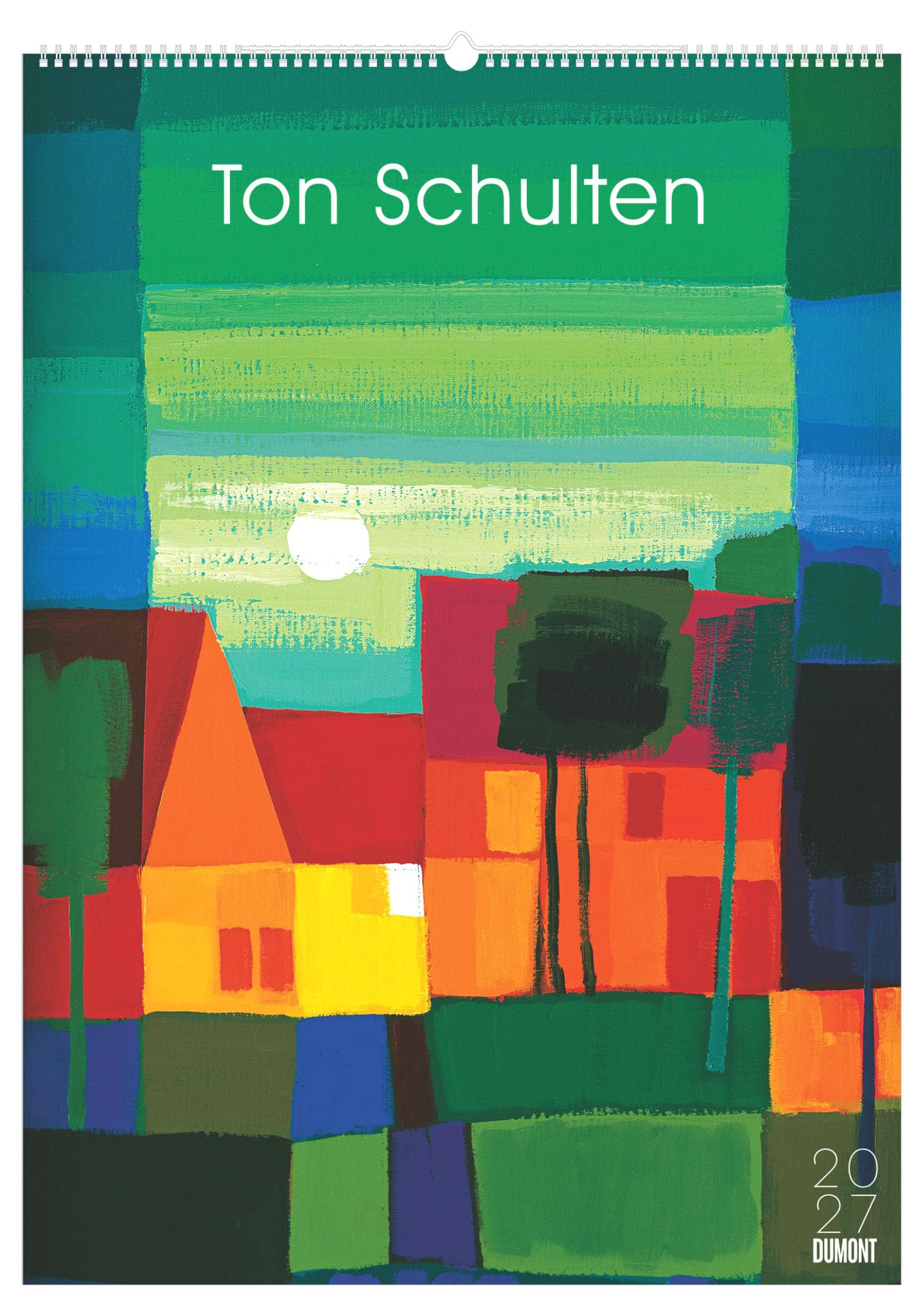 Ton Schulten 2027: Kunstkalender 50x70 cm mit farbenstarken Landschaftsmosaiken und sprachneutralem Kalendarium