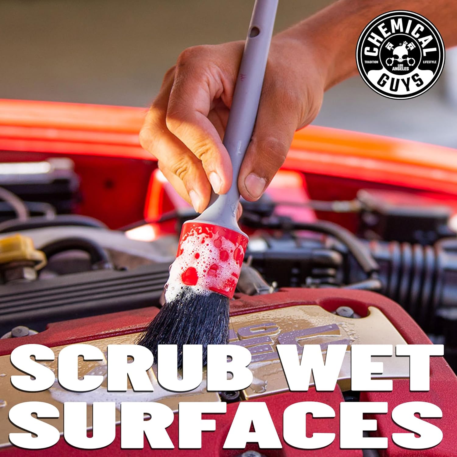 Chemical Guys ACC601 1 Pack Exterior Detailing Brush , Gray 3 Chemical Guys ACC601 1 Pack Exterior Detailing Brush , Gray