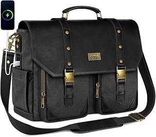 MATEIN Vintage Womens Messenger Bag, 15.6 Inch Laptop Bag Large Briefcase