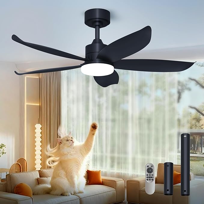 Ventilador de Techo 42 Pulgadas con Luz y Control Remoto, 6