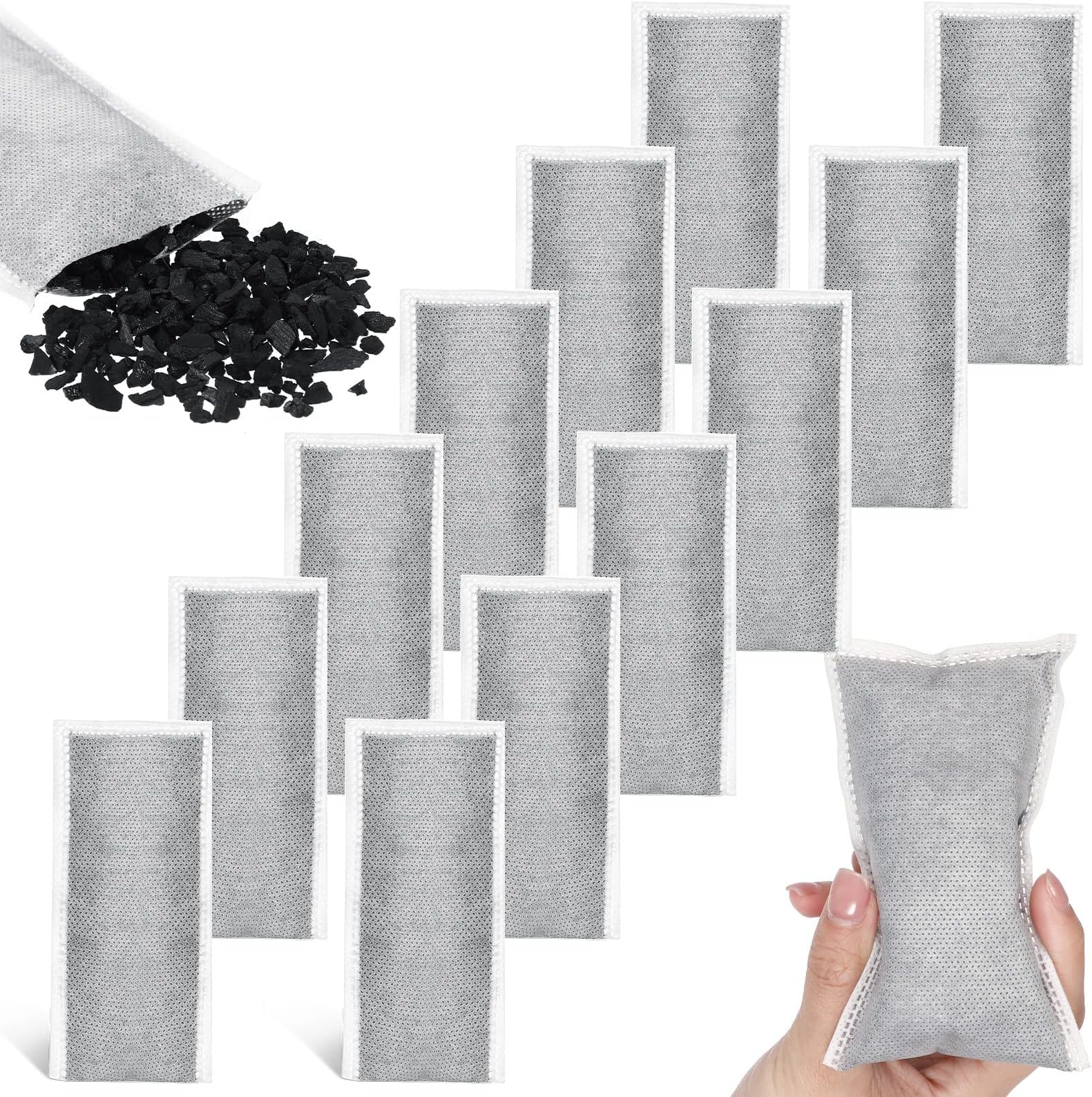 Amazon.com: KaiCarnte 10 Pack Activated Charcoal Odor Absorbe Trash Can ...