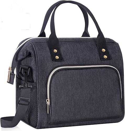 IDEATECH Lonchera térmica para mujeres y hombres, elegante bolsa de almuerzo para mujer, para el trabajo, a prueba de fugas, bolsa térmica portátil