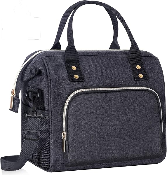 Lunch Bag for Women, Large Insulated Lunch Box Cooler Bag, Reusable Lunch Tote Bag for Work, Adults Freezable lunch Boxe