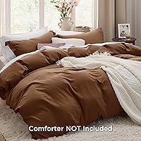 Vista 39 de Bedsure - Juego de ropa de cama de 3 piezas, prelavado, extrasuave, con 1 funda de edredón de 104 x 90 pulgadas con cremallera y 2 fundas