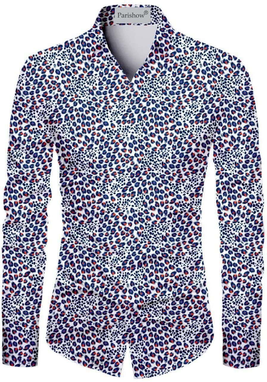 Polycotton Floral Print Shirt Fabric (Unstitched) PJE-Ushirt MC blue-1-picture-38