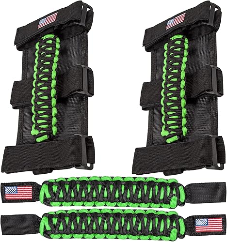 Miniatura 14 de Asas de agarre de barra antivuelco+mango de agarre para reposacabezas para Jeep Wrangler YJ TJ JK JKU JL JLU Sport Sahara Freedom Rubicon Unlimited