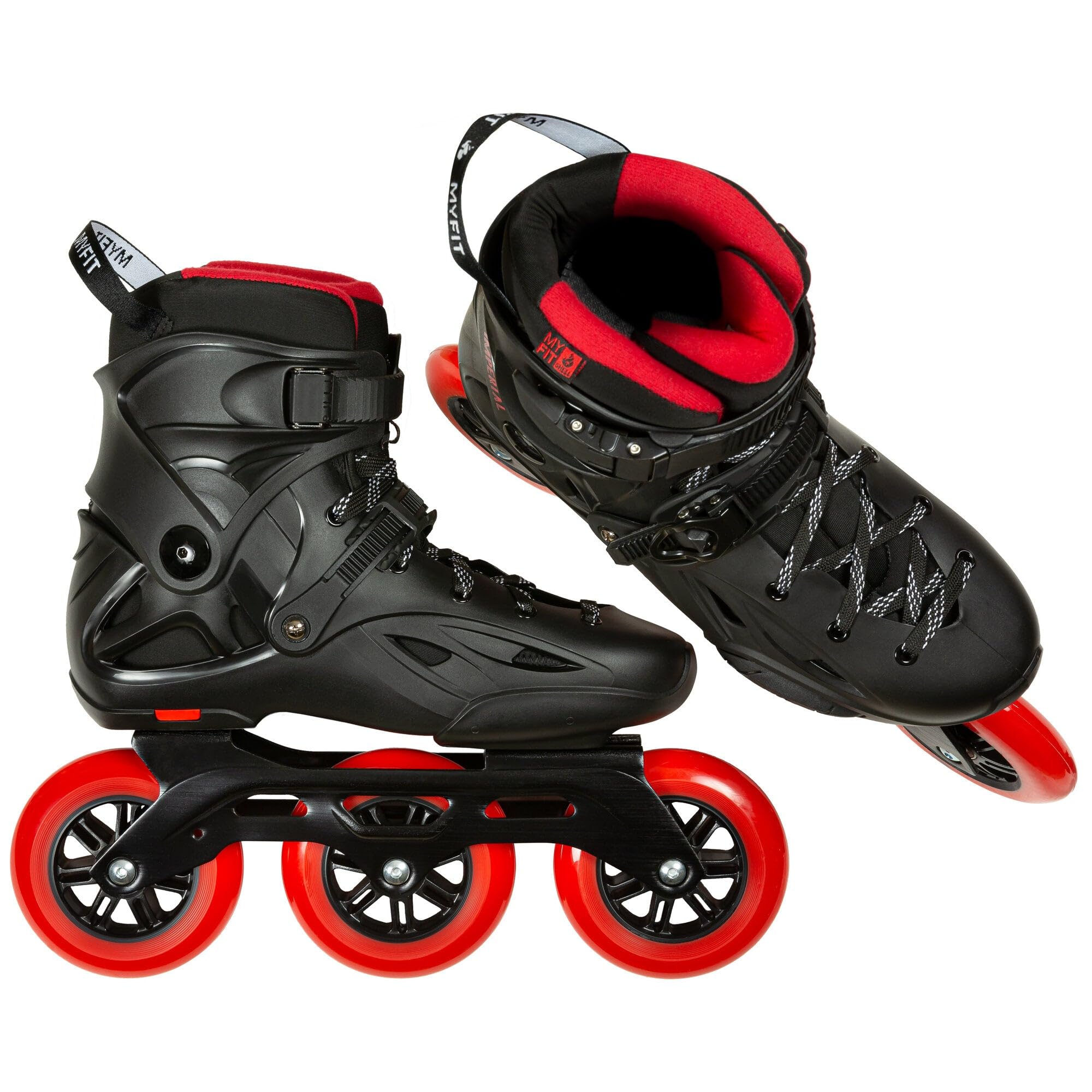 Powerslide Inline Skate Imperial Black Red 110, für Urban und Fitness, für Damen und Herren