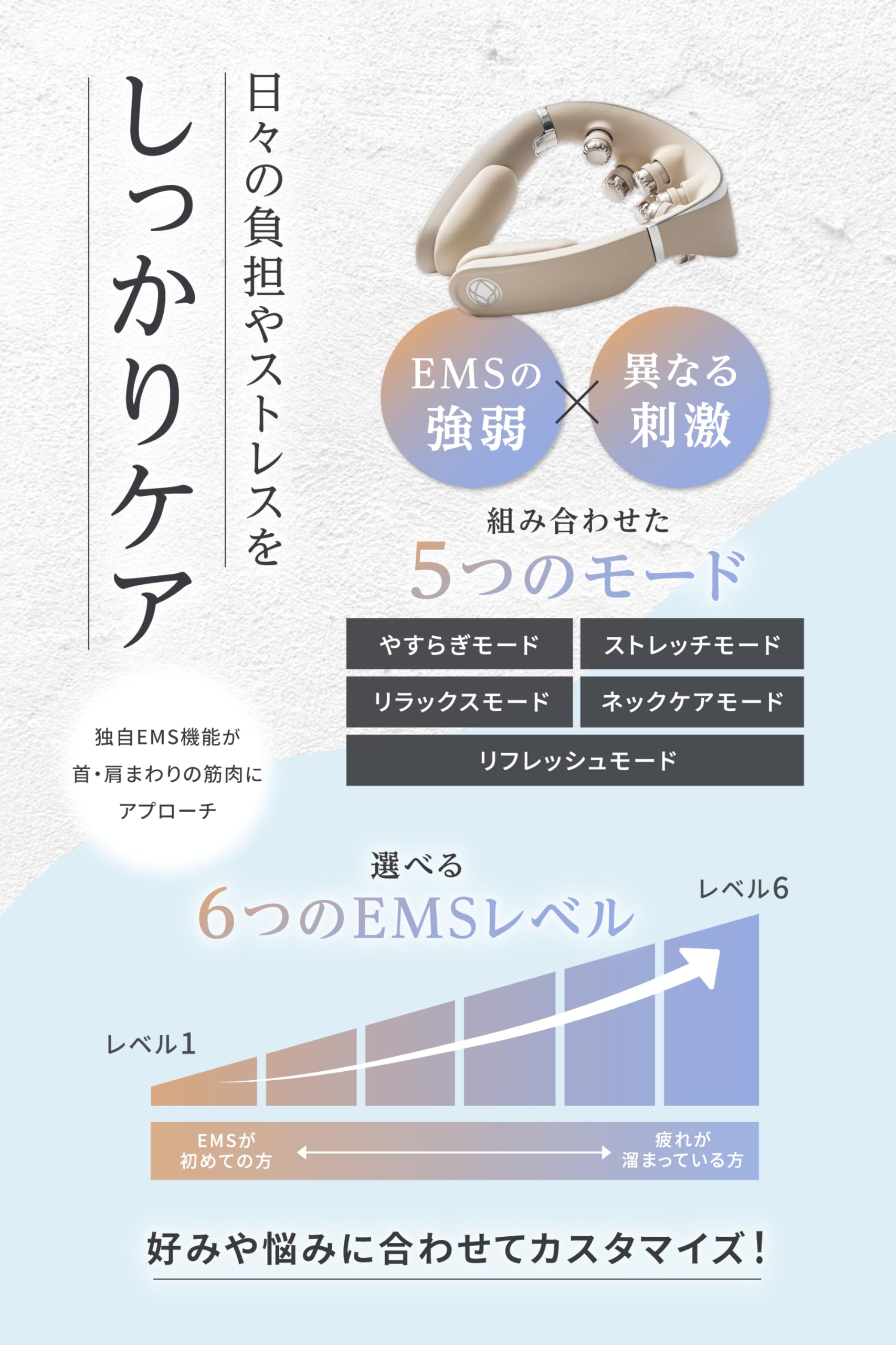 Amazon.co.jp: RELAGE リラージュ ネックケア EMS 振動 温熱 首 肩