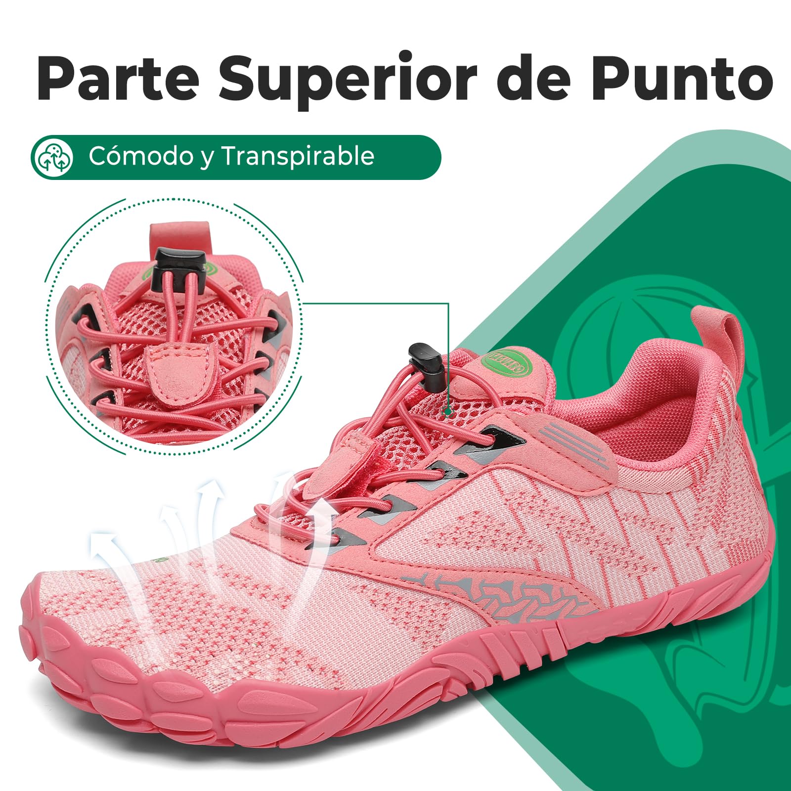 SAGUARO Punto Barefoot Zapatillas Minimalistas Hombre Mujer Gr.36-48