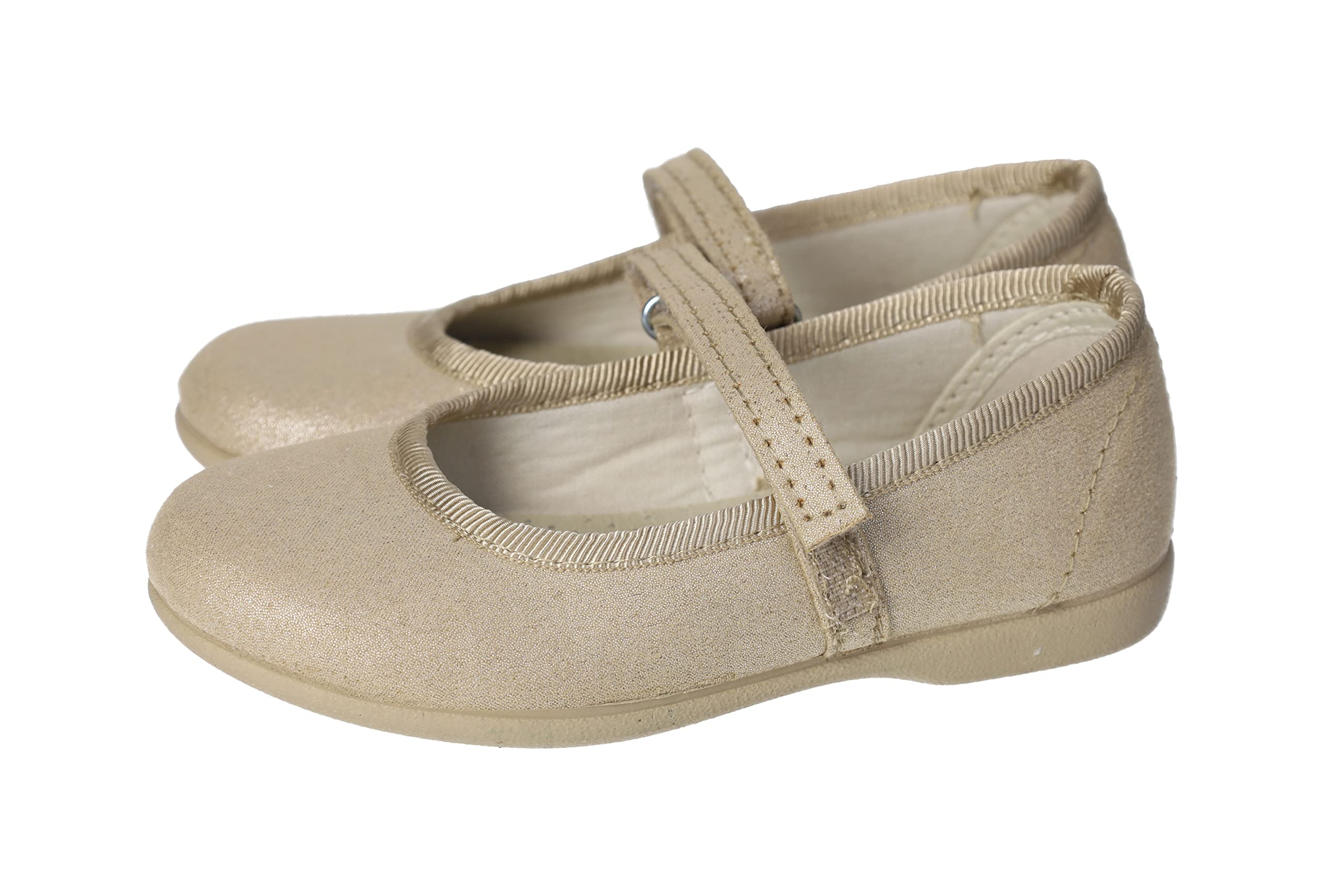 Merceditas avec velcro pour filles taille 24 légères couleur camel