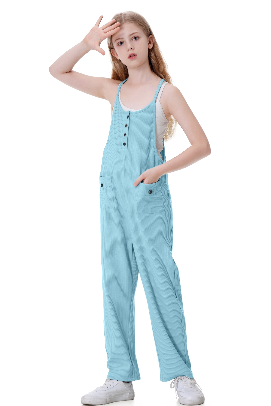 Salopette Sans Manches Pour Femme Pantalon à Bretelles D'été à Imprimé