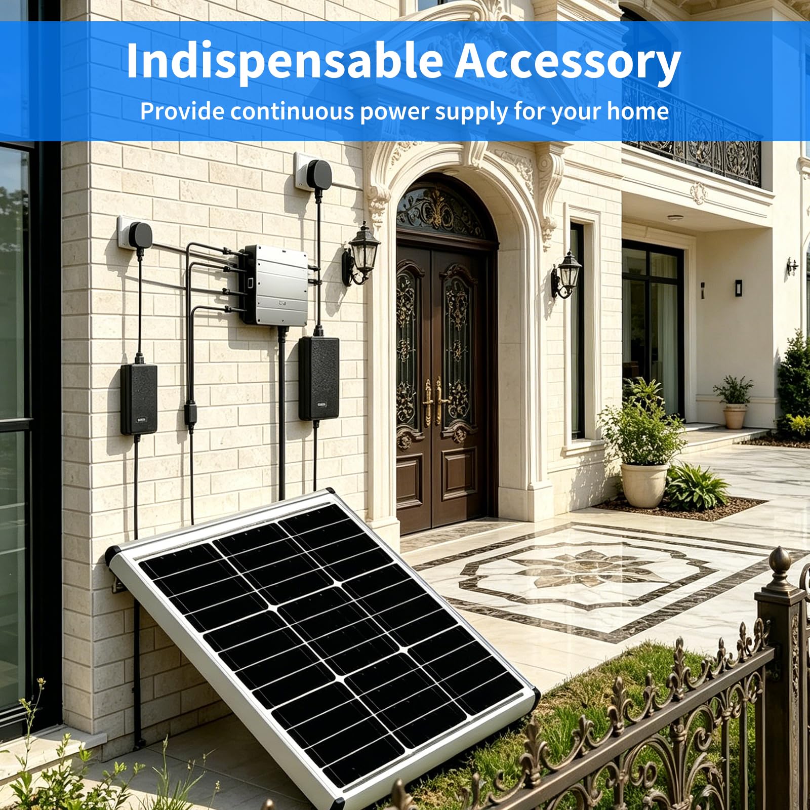 AC auf MC4 Ladegerät 54V 3A 162W für Balkonkraftwerk Speicher, IP65 Wasserdicht Solar Ladegerät, Plug & Play AC Speicher Netzteil, Kompatibel mit Zendure SolarFlow/Anker Solix/Marstek/Growatt