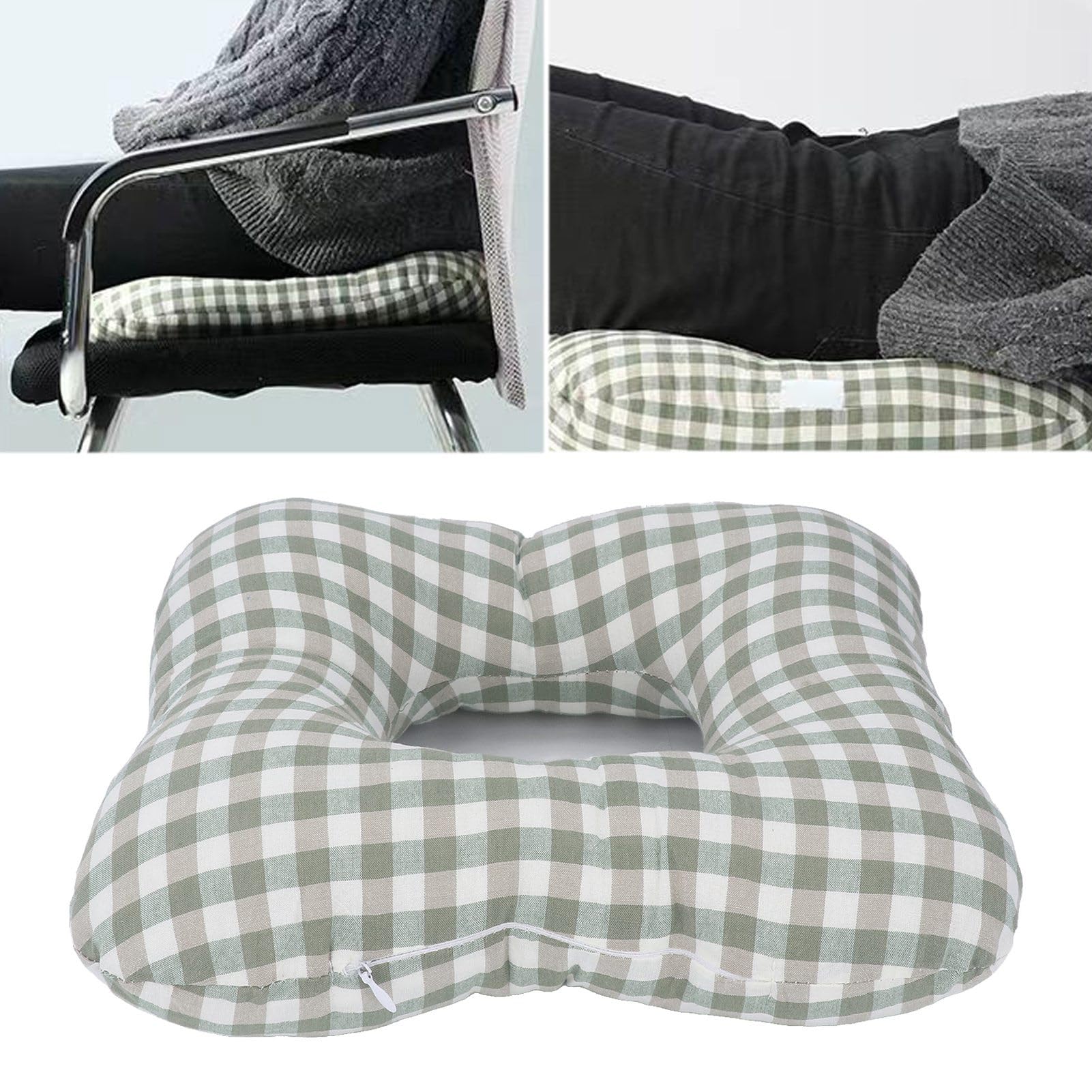 Cuscino per sedile a ciambella - Cuscino ergonomico di supporto per il coccige per il recupero postoperatorio, sollievo lla sciatica e comfort per gli anziani - Cuscino port