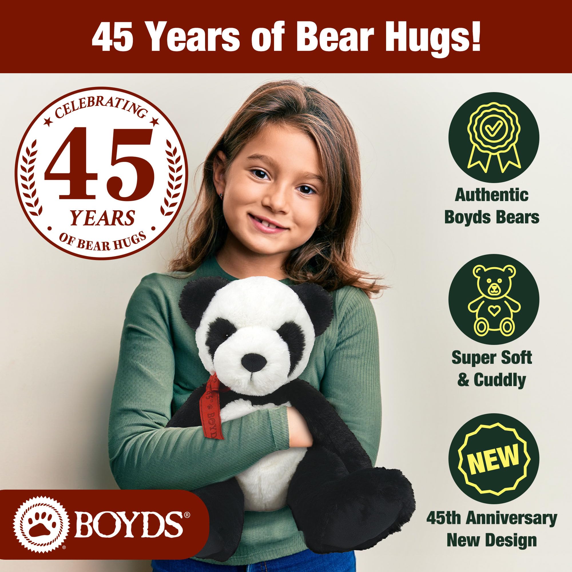Amazon.com: Enesco Boyds Bears 45th Anniversary Panda P. Giggles