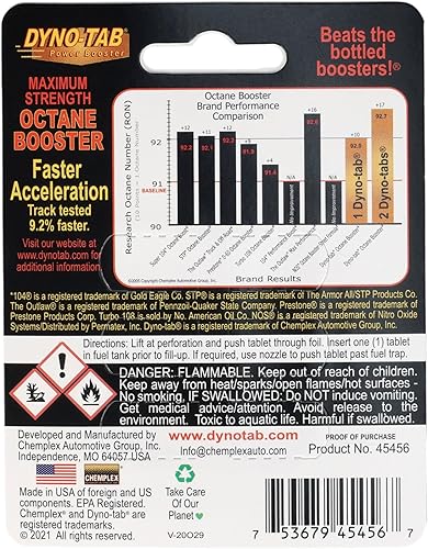 Miniatura 2 de Dyno-tab incrementador de octanos