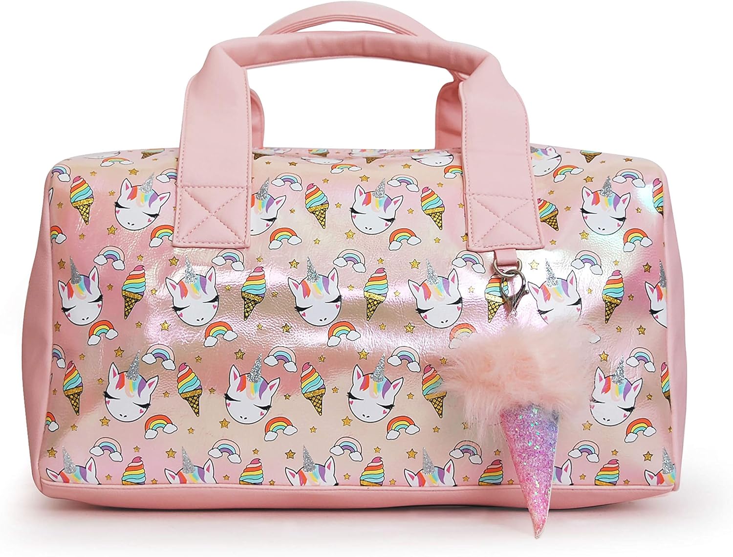OMG! Accessories Duffle Bag for Girls (Pink Unicorn Sweets)