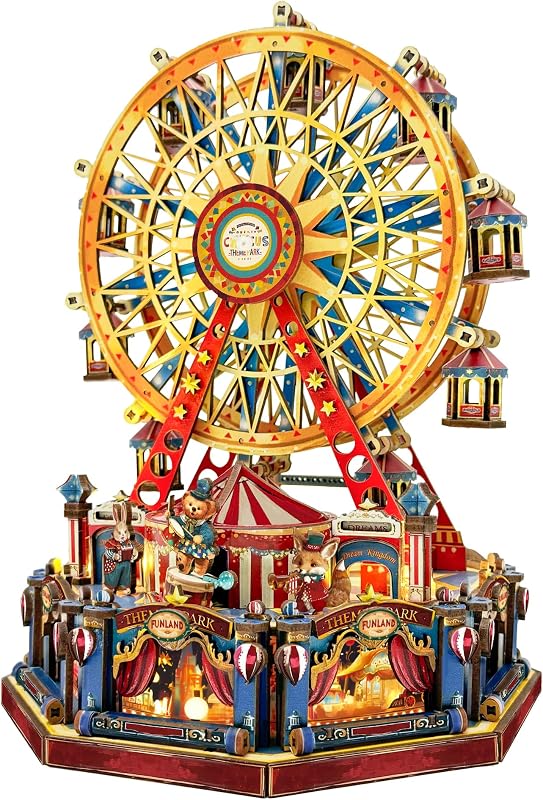 DIY 3D Wooden Puzzle Ferris Wheel