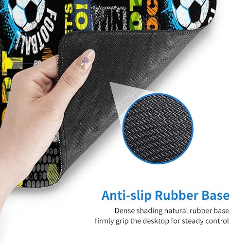 Miniatura 6 de Alfombrilla de mouse grande extendida para escritorio, regalos divertidos, alfombrilla de mouse para juegos de fútbol abstracto, alfombrilla de