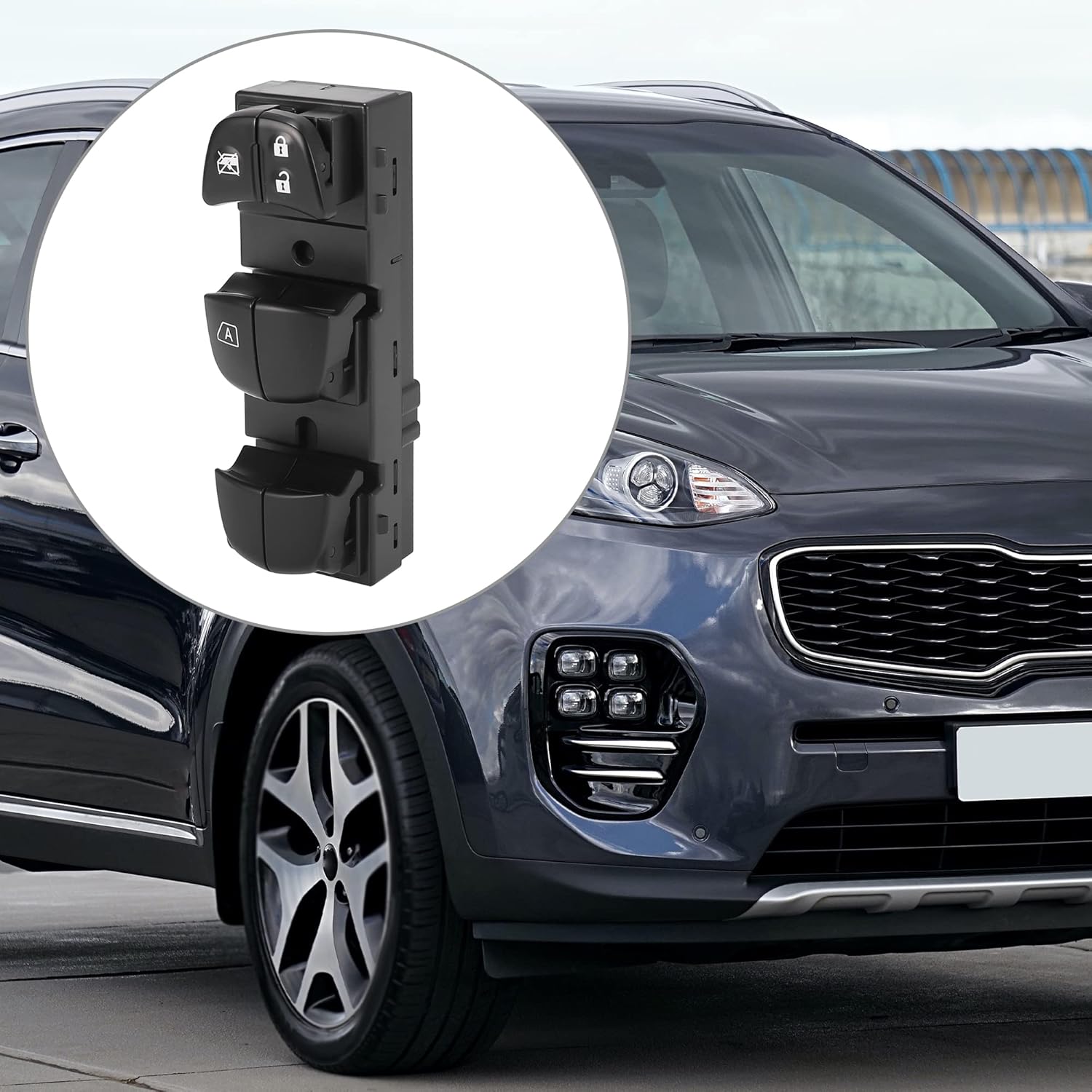 X AUTOHAUX Master Driver Side Power Window Switch 25401-3TA5A Replacement for Nissan Sentra Altima Rogue Leaf 2013-2018