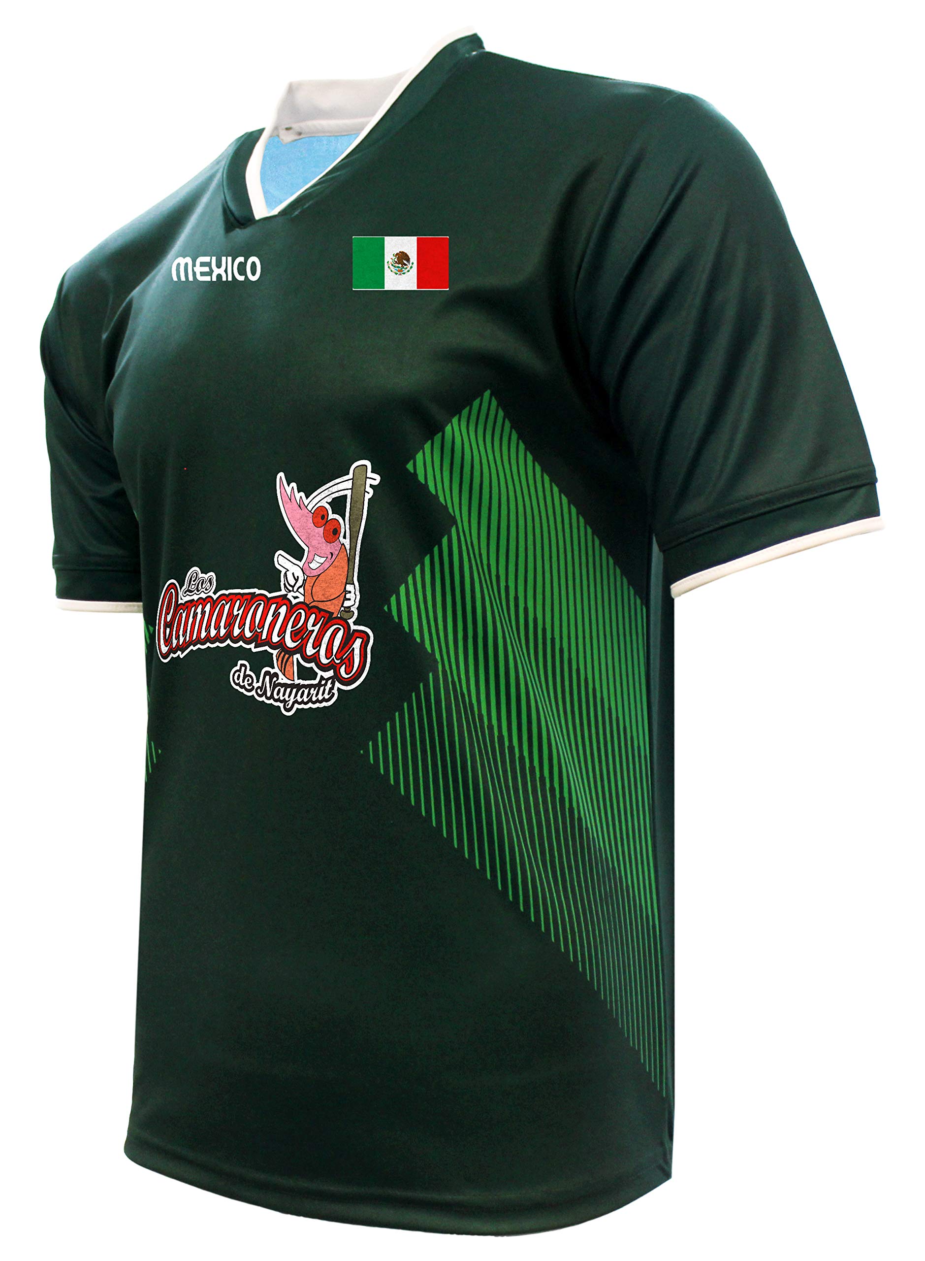 Jersey Mexico Camaroneros de Nayarit 100% Polyester_Made in Mexico (X-Large) Green