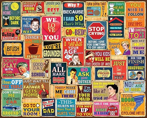 White Mountain Things Parents Say - Rompecabezas de 1000 piezas para adultos y familia