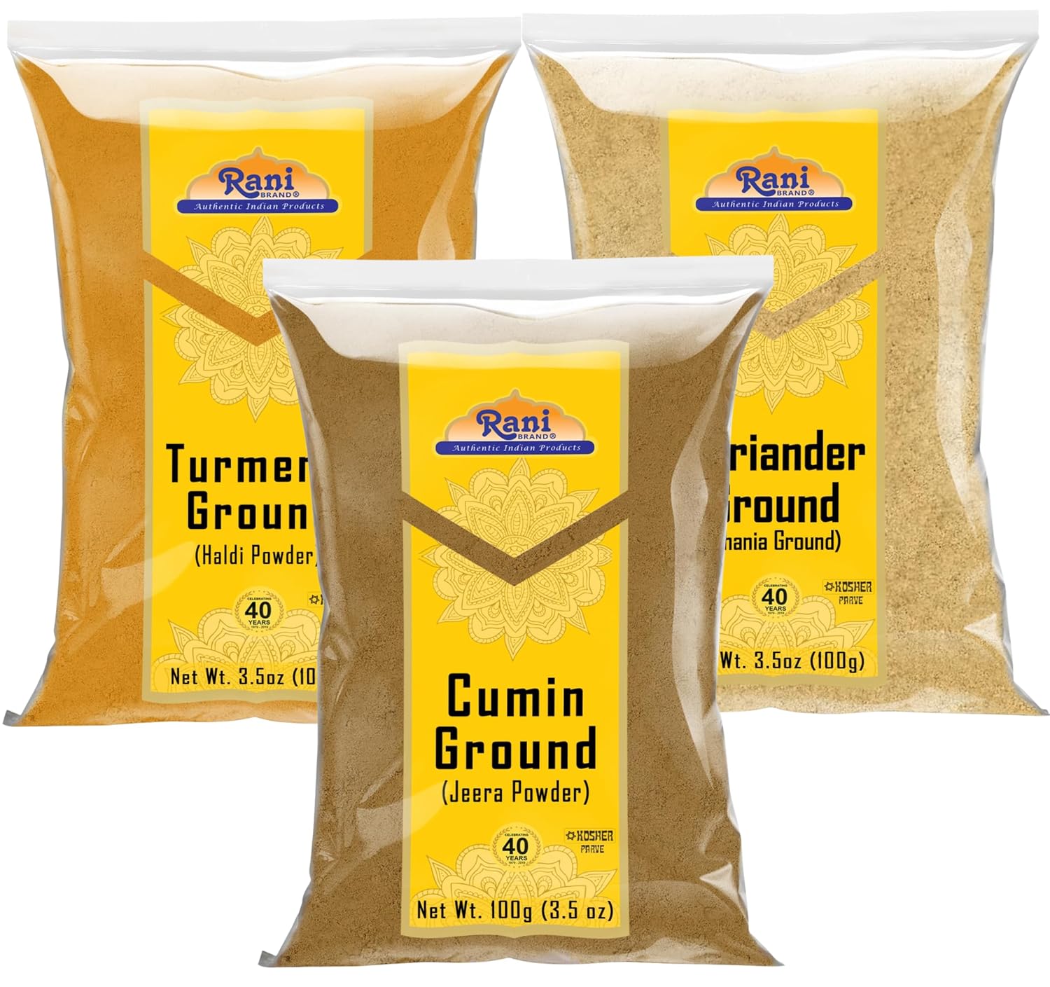 Rani Cumin, Mustard, Fenugreek Seeds ~ 3.5oz (100g) Combo Pack of 3 ~ All Natural | 100% Pure, Salt Free | Vegan | Gluten Friendly | NON-GMO | Indian Origin image 5