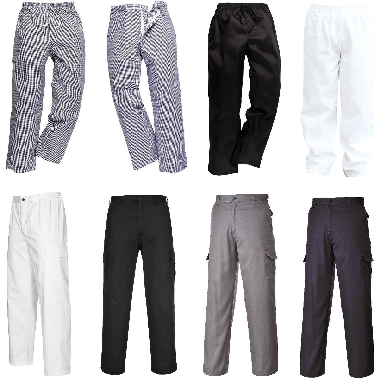 Portwest 2208 Piekarza Spodnie, Regularny, Rozmiar M, Bialy