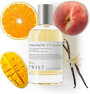 Twist Golden Oud No. 171 - Eau De Parfum Inspired by Al Haram. Amber Oud Gold Edition, Long-Lasting Perfume For Women & Men, Bergamot & Melon, Vegan, Clean, Unisex, Fragrance - 100 ml | 3.4 fl. oz.