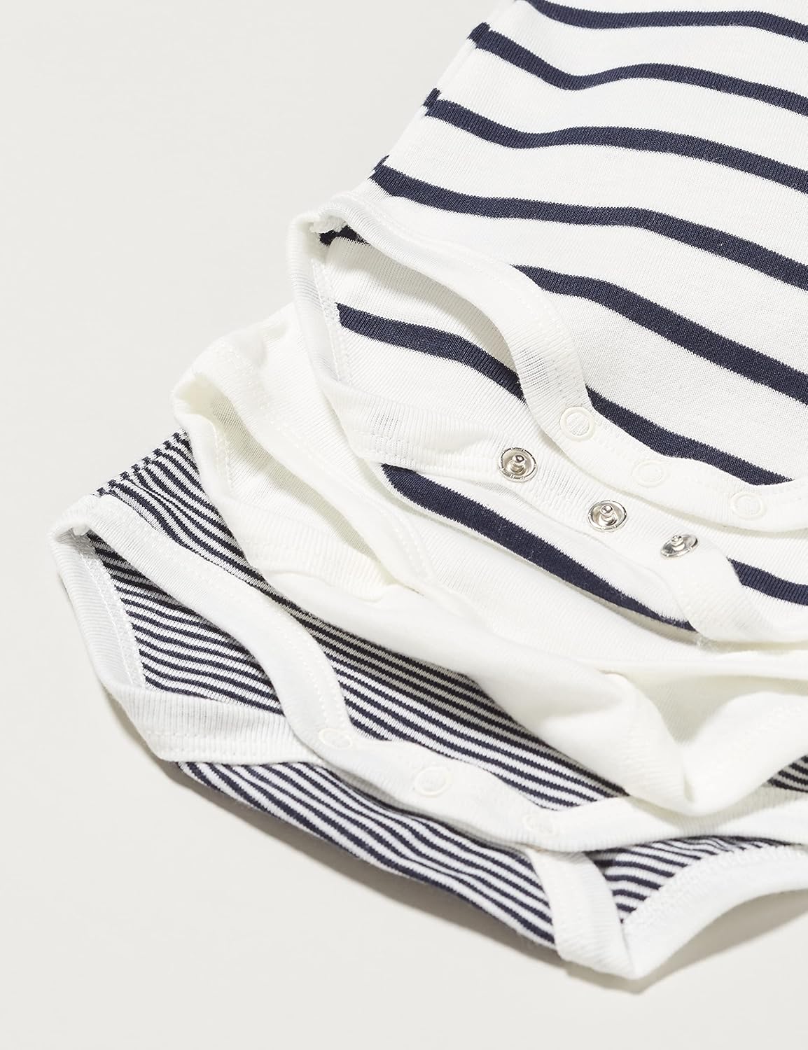 Petit Bateau Babies' Stripy Sleeveless Cotton Bodysuits - 3-Pack STYLE A02EI SIZES 3-36 MONTHS