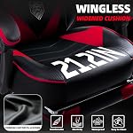 Vonesse Gaming Chair, Reclining Gaming Chairs with Footrest and Massage, High Back Gaming Chairs for Adults with Pocket Spring Cushion, Big and Tall Computer Chair with Lumbar Support (Red/Black)