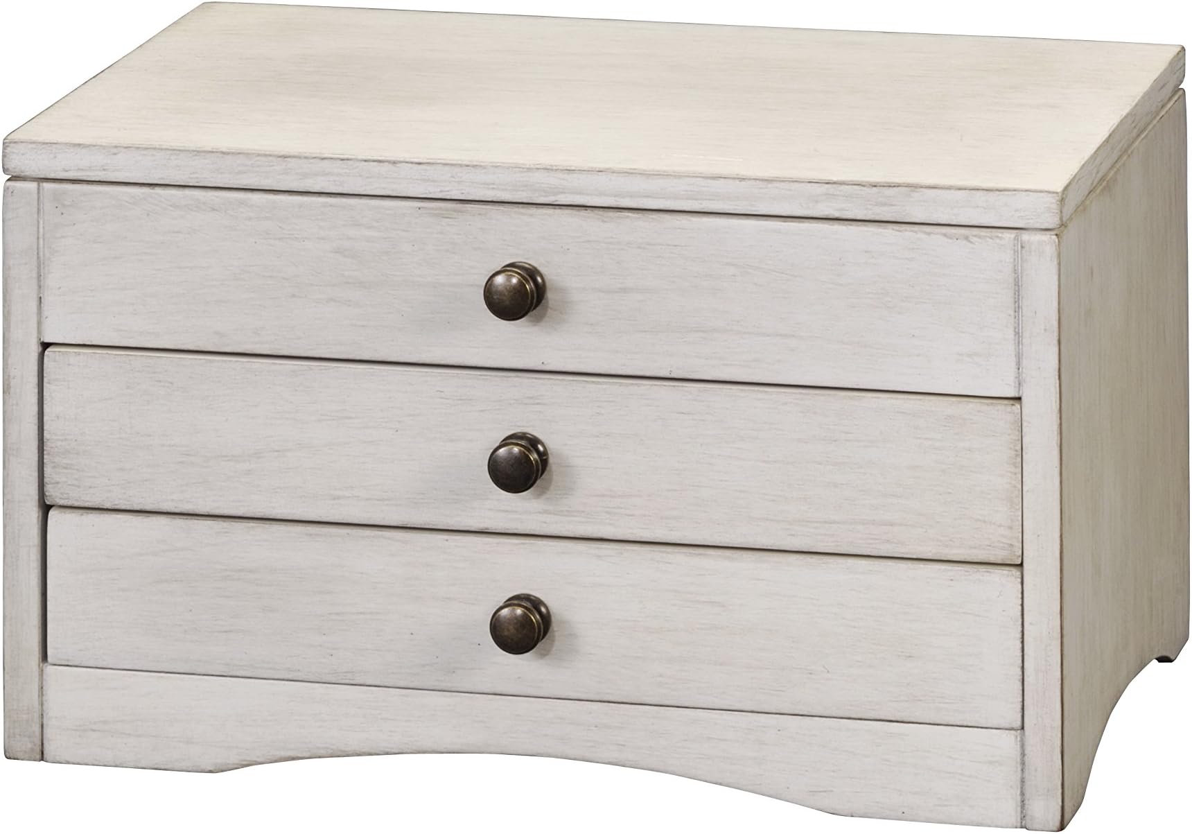 Homepointe Distressed Wooden Jewelry Box