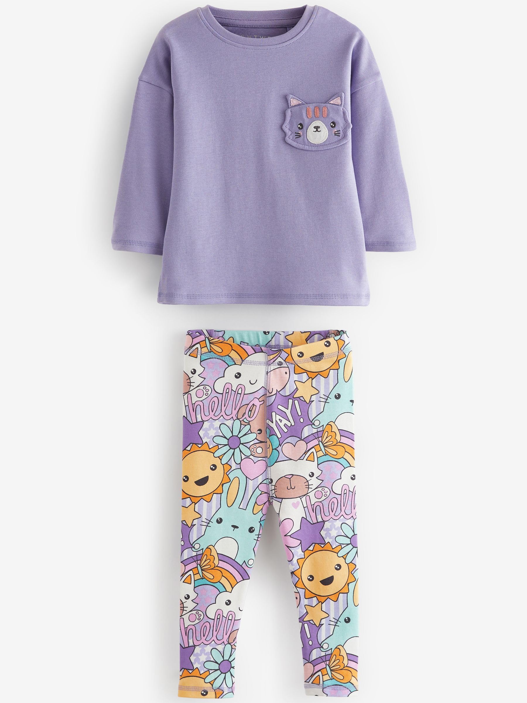 NEXT Confezione da 3 pigiama con leggings