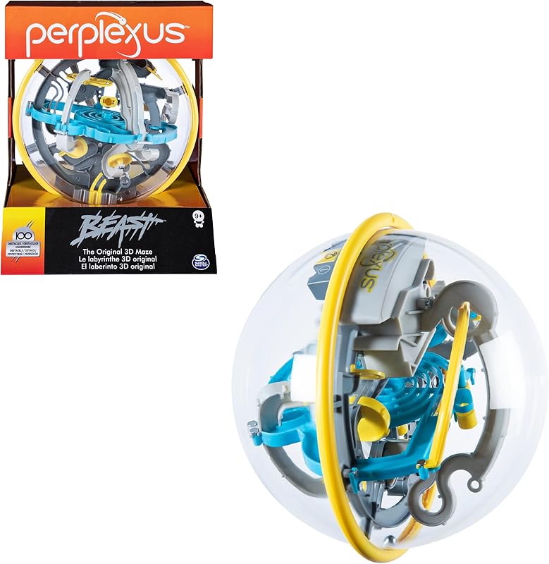 PERPLEXUS - PERPLEXUS BEAST - Labyrinthe Parcours 3D Original Avec 100 Défis - Labyrinthe 3D - Jeu d'Action et de Réflexe - Casse tete enfant - Jouet Vertus Pédagogiques - Jouet Enfant 9 Ans et +