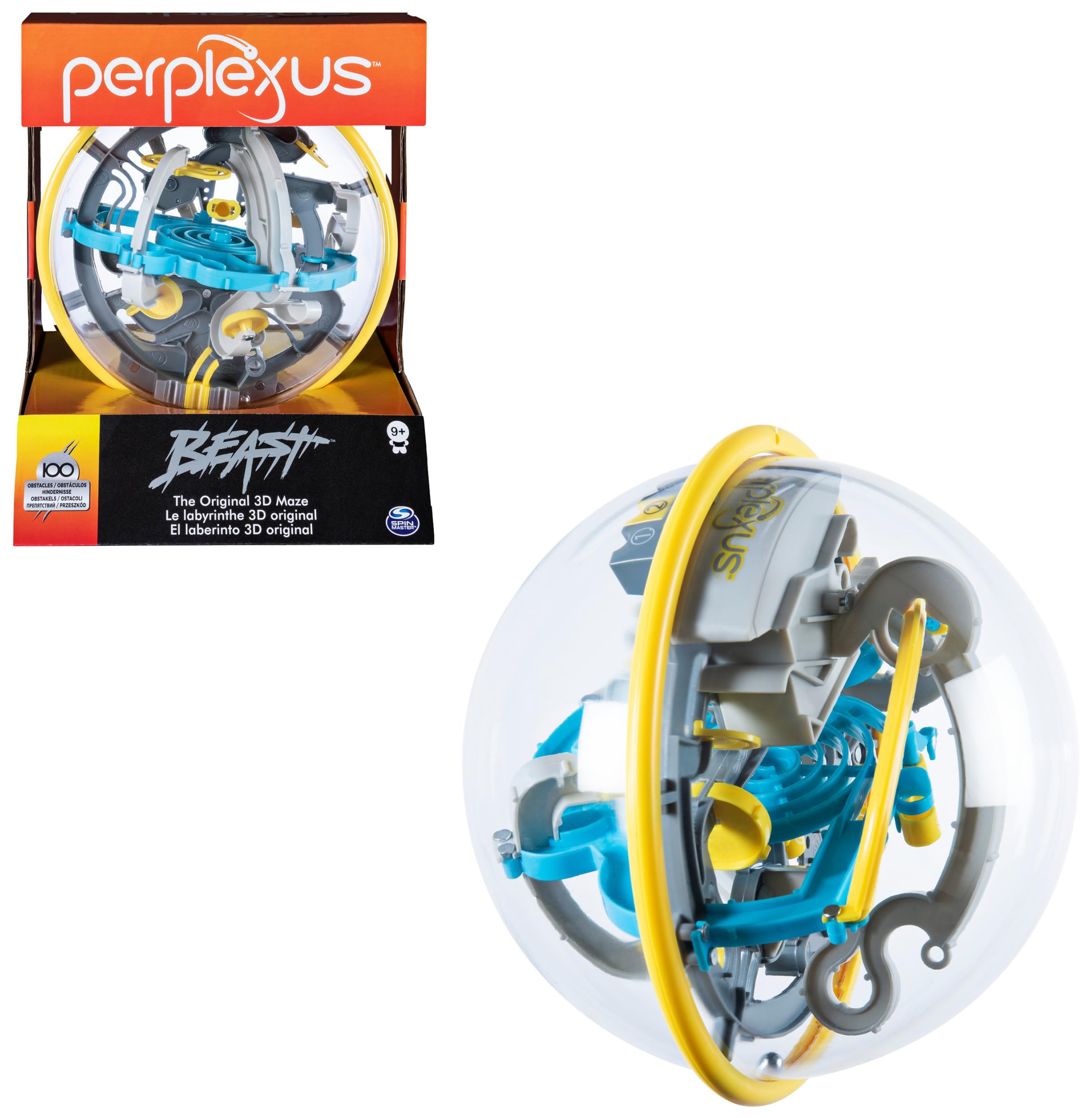 PERPLEXUS - PERPLEXUS BEAST - Labyrinthe Parcours 3D Original Avec 100 Défis - Labyrinthe 3D - Jeu d'Action et de Réflexe - Casse tete enfant - Jouet Vertus Pédagogiques - Jouet Enfant 9 Ans et +