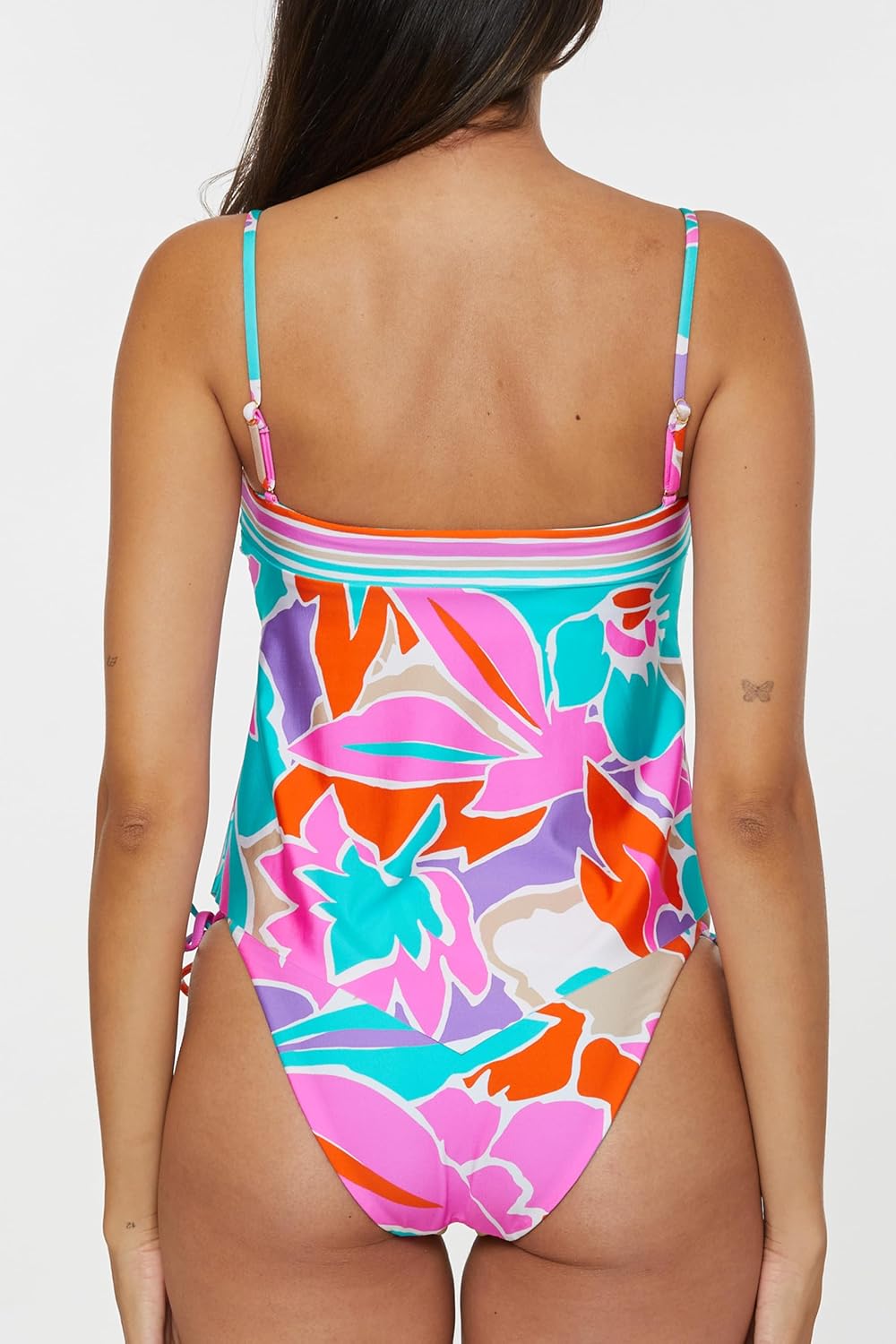 Trina Turk Womens Amalfi Banded Tankini, Adjustable, Swimsuit Tops for Women - Image 5