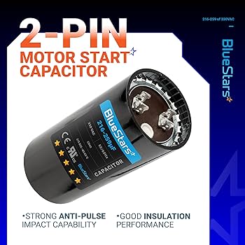 Amazon.co.jp: Blue Stars 216-259 uF/MFD 330V ラウンド